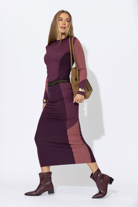 Cherry Tencel Panel Top