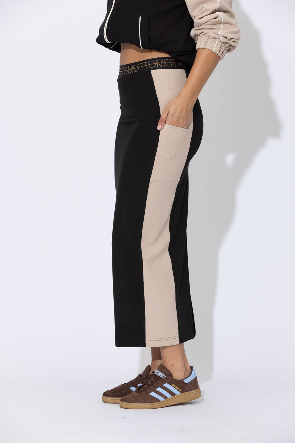 Oatmeal Contrast Miracle Skirt