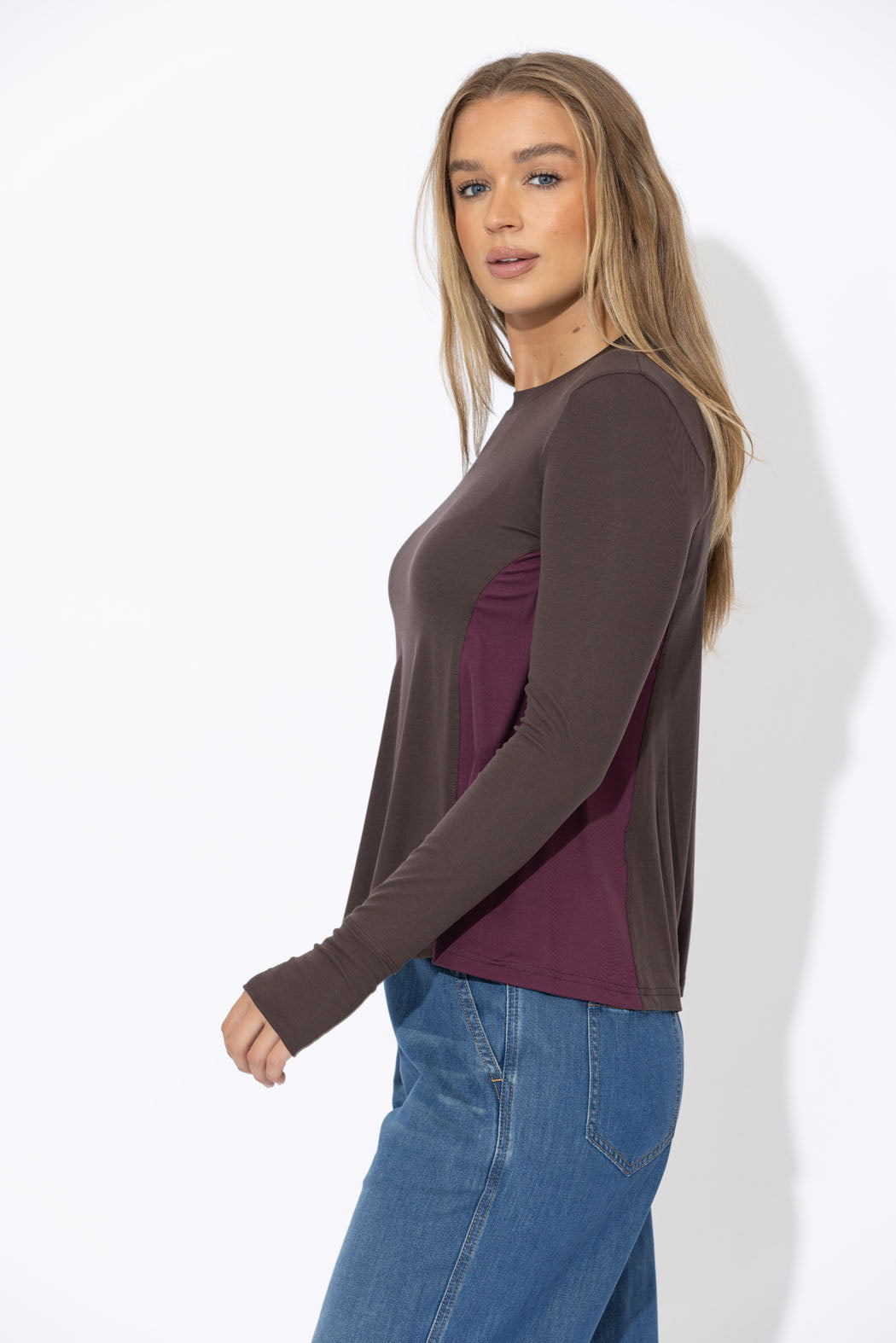 Soft Chocolate Tencel Bella Top