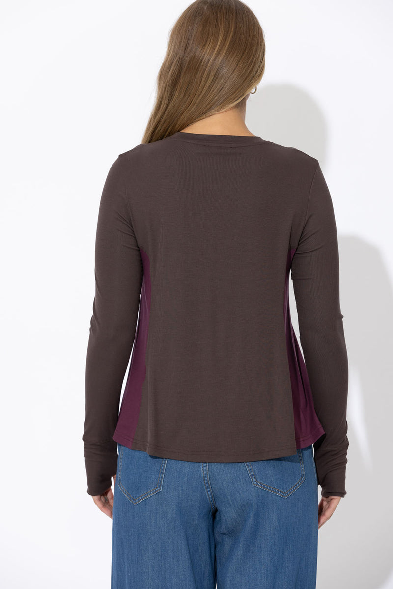 Soft Chocolate Tencel Bella Top
