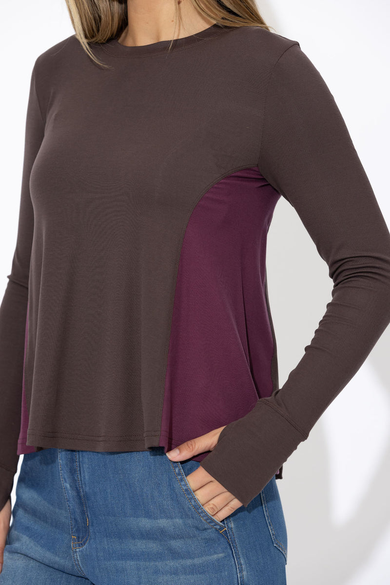 Soft Chocolate Tencel Bella Top