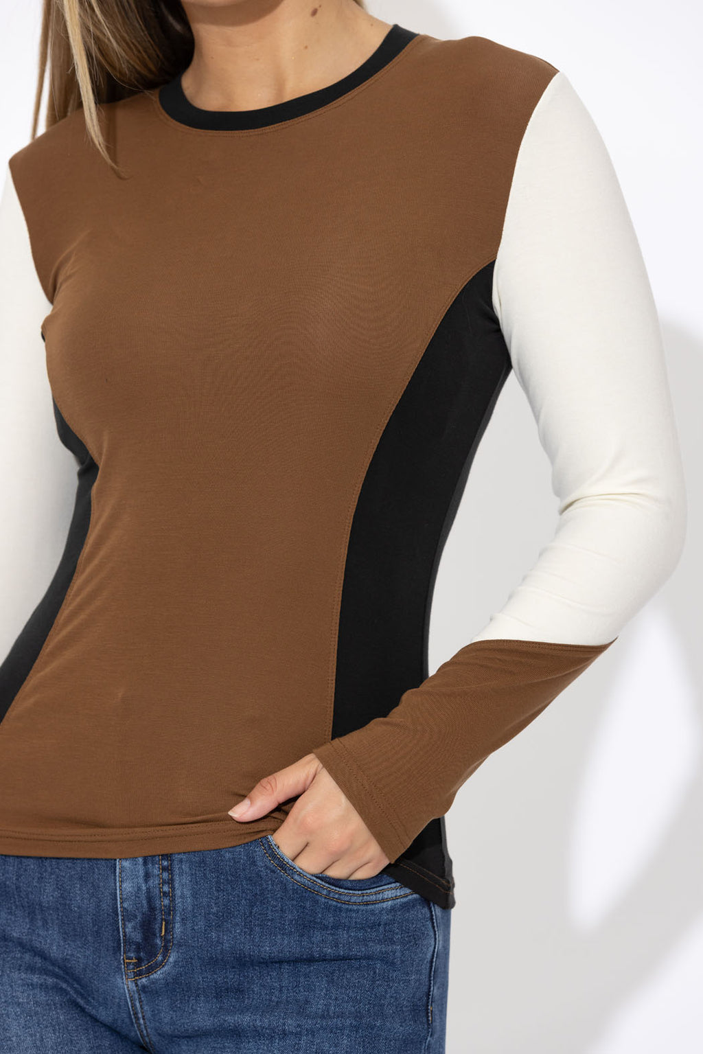 Mocha Tencel Panel Top