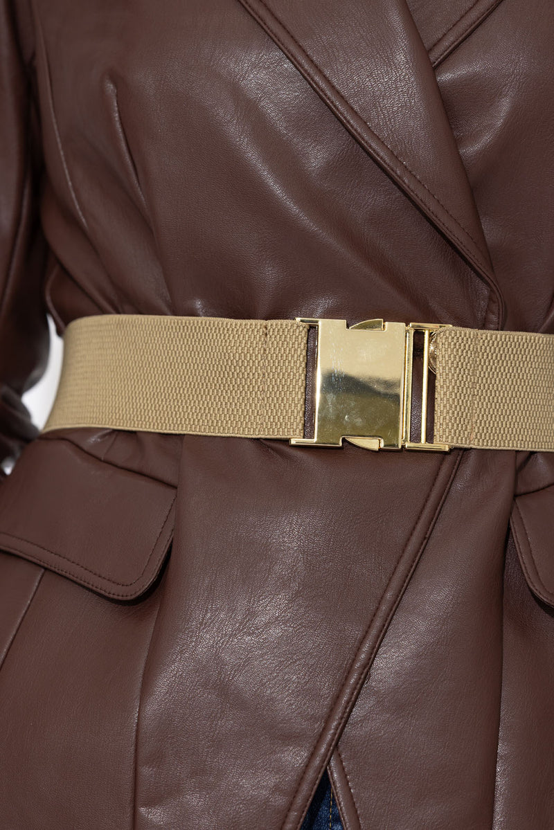 Gold Elasticated Belt