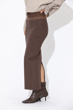 Mahogany Ponte Waist Shaper Miracle Skirt