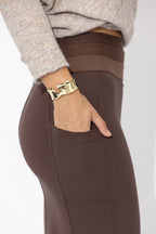Mahogany Ponte Waist Shaper Miracle Skirt