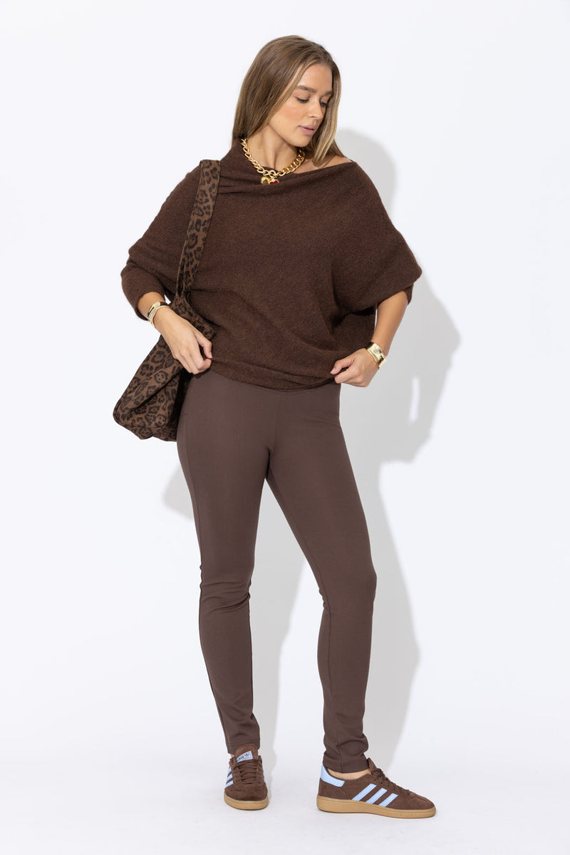 Mahogany Ponte Classic Miracle Pant