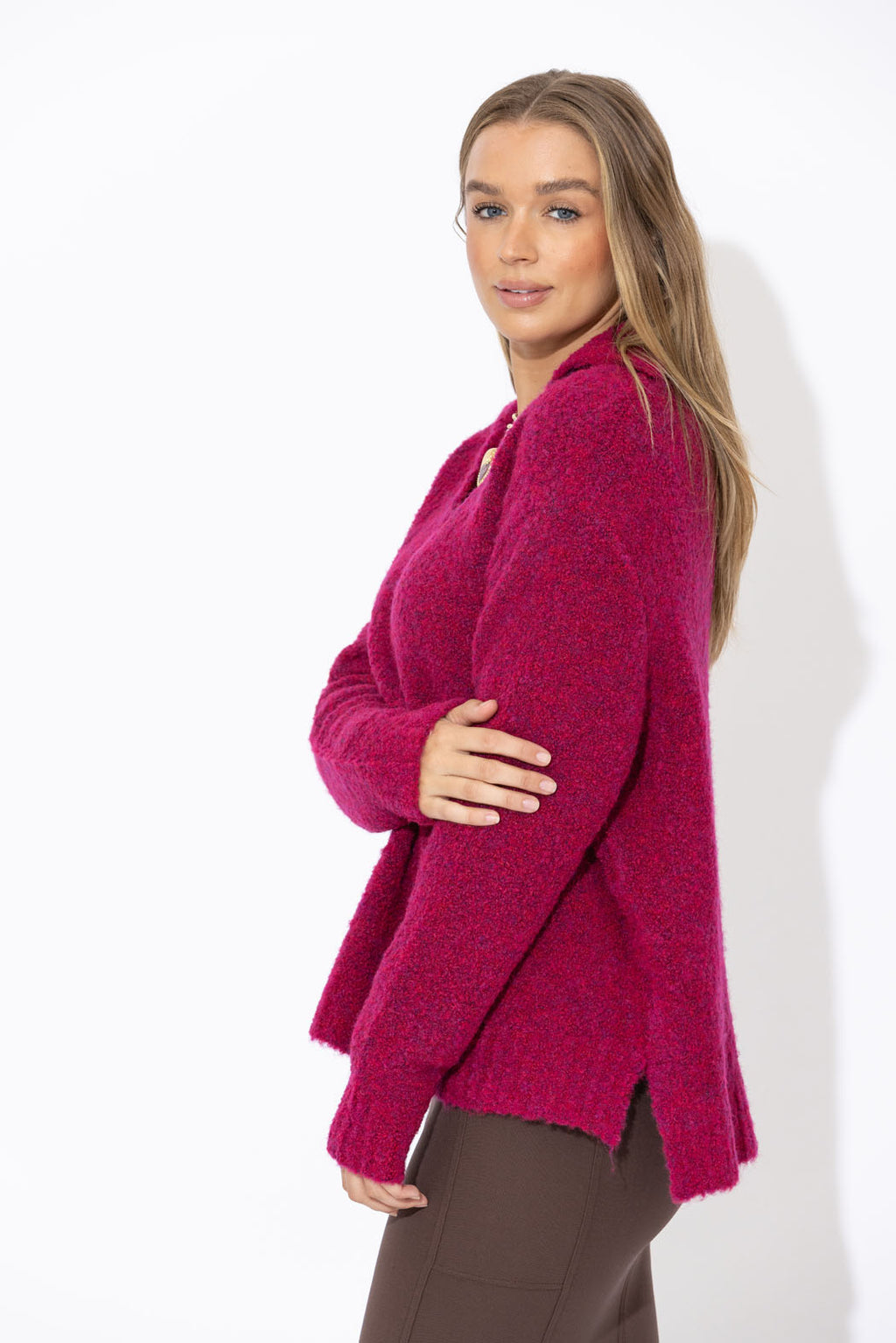 Cherry Polo Knit Jumper