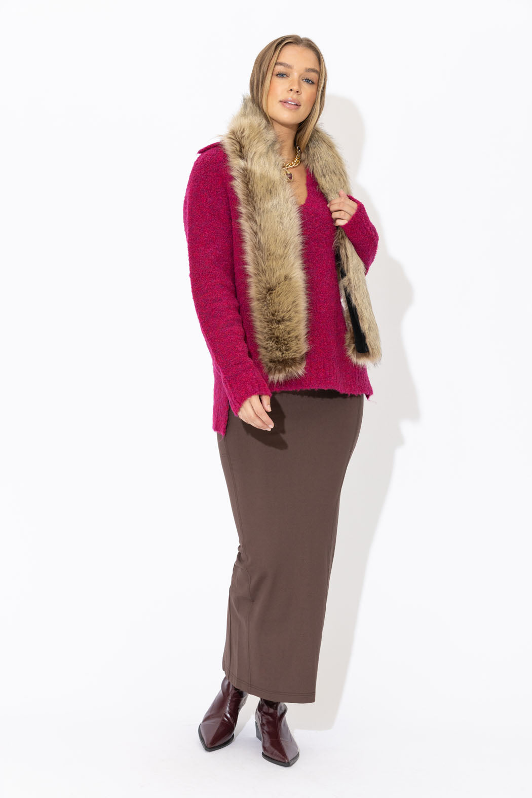 Cherry Polo Knit Jumper