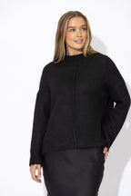 Black Front Seam Jumper