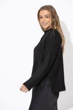 Black Front Seam Jumper