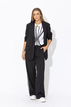 Black Euro Pintuck Sport Pant