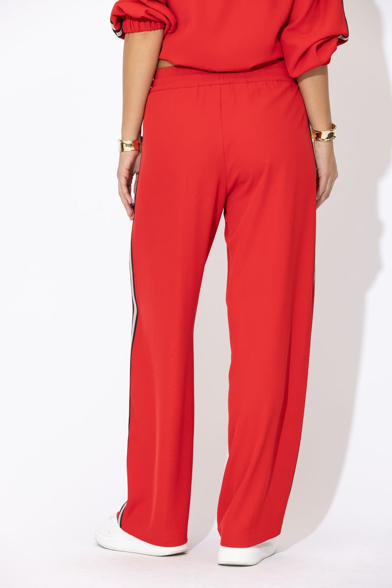 Red Euro Pintuck Sport Pant