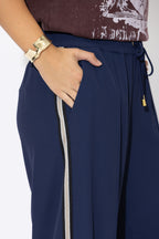 Navy Euro Pintuck Sport Pant
