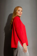 Red Classic Oversized Jumper Red S/M