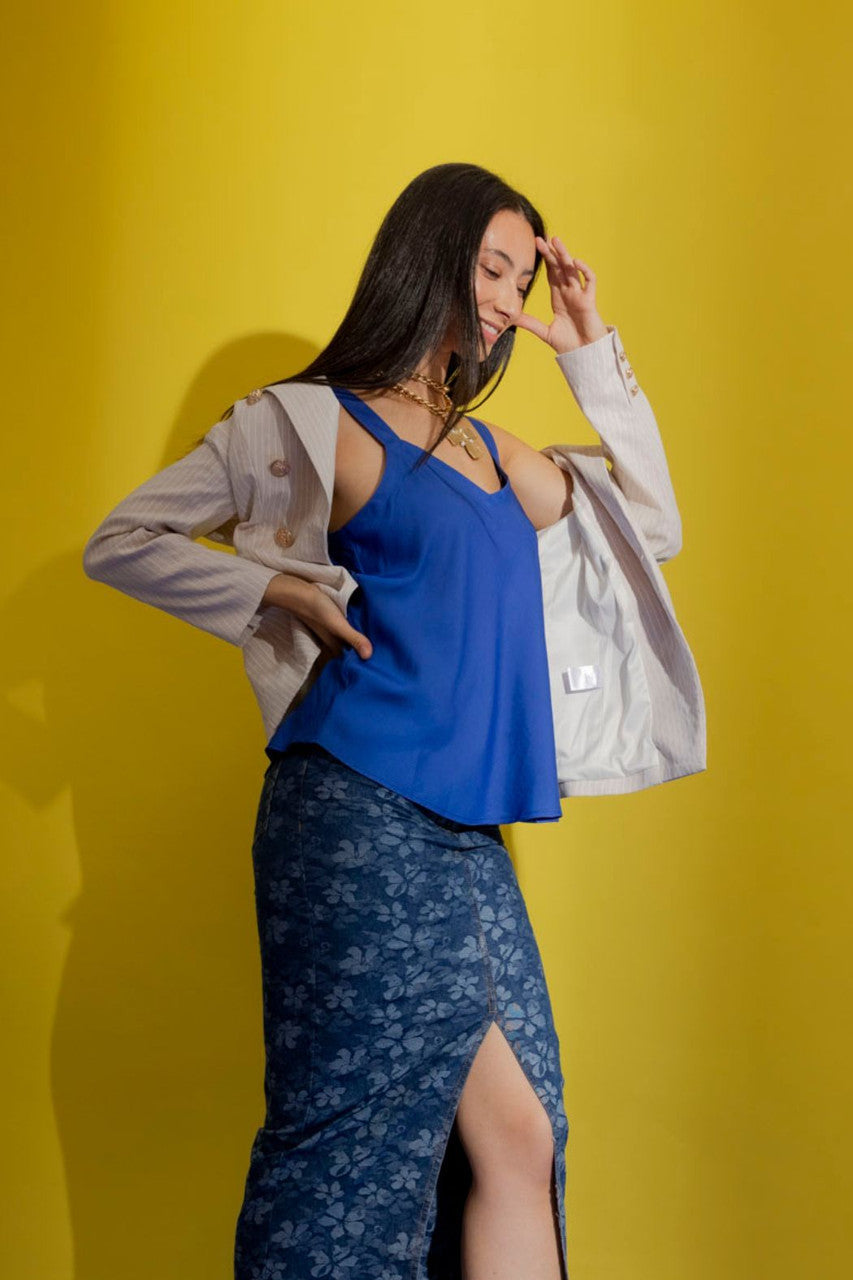 Cobalt Wide Strap Cami