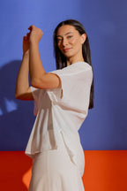 White Silky Bondi Top