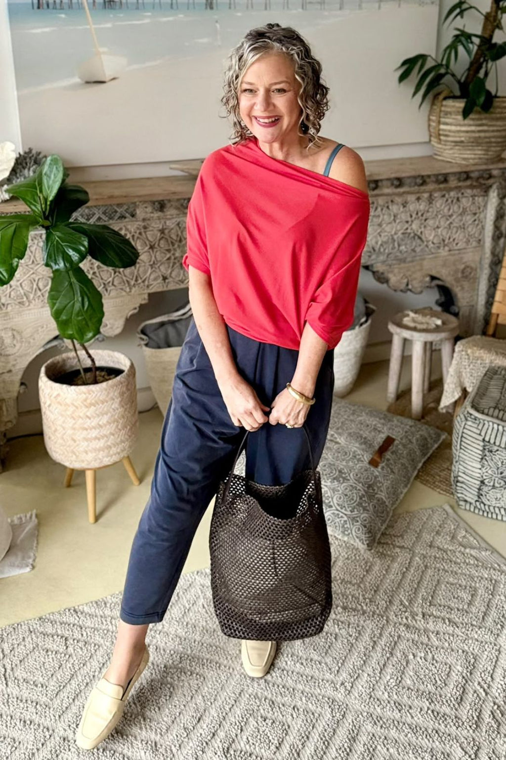 Tangello Tencel Drape Top