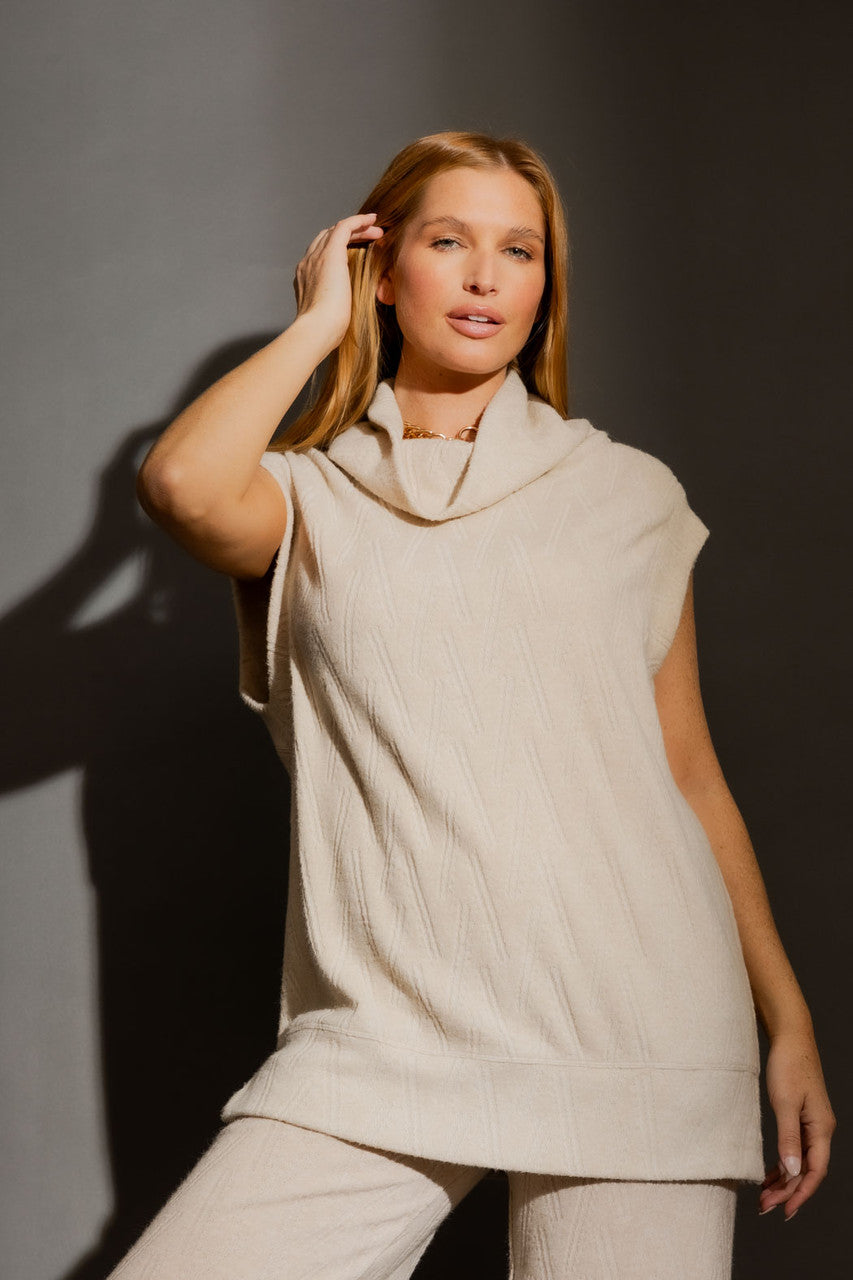 Oatmeal Cozy Cowl Vest