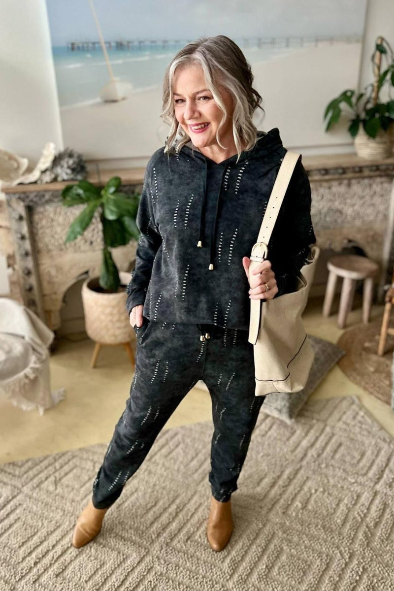 Grey Distressed Lounge Pant