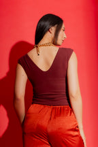 Burgundy Tencel Lust Cami
