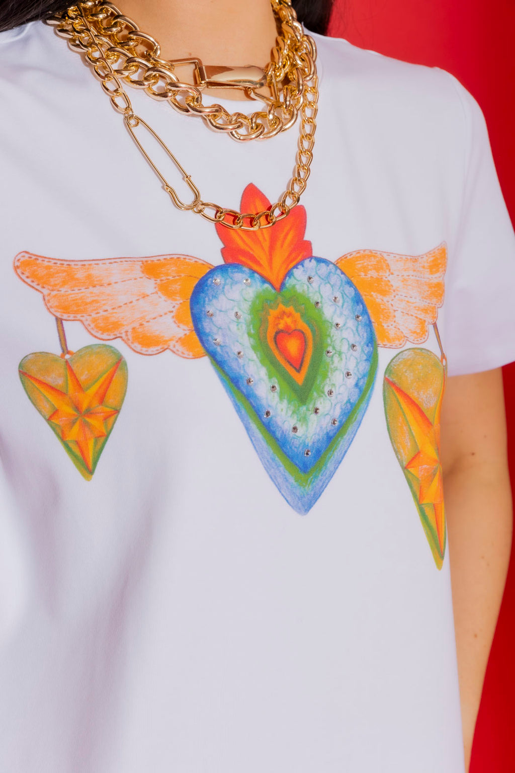 White Washed Heart Tee