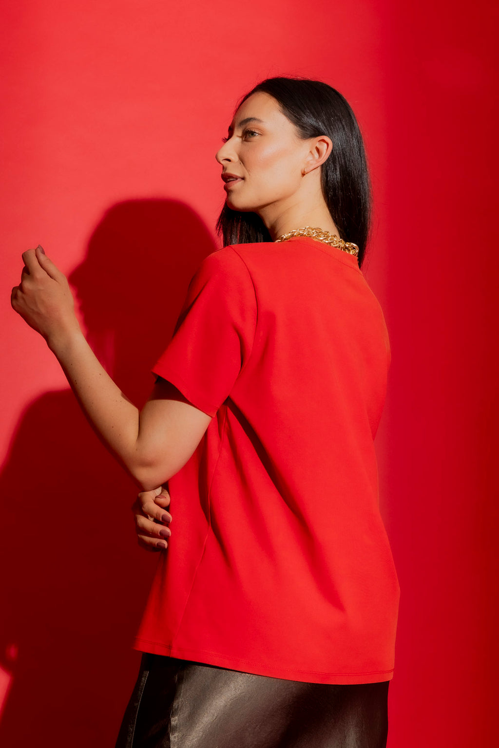 Red Washed Love Tee