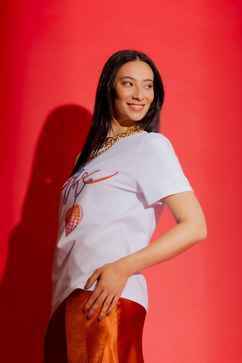 White Washed Love Tee