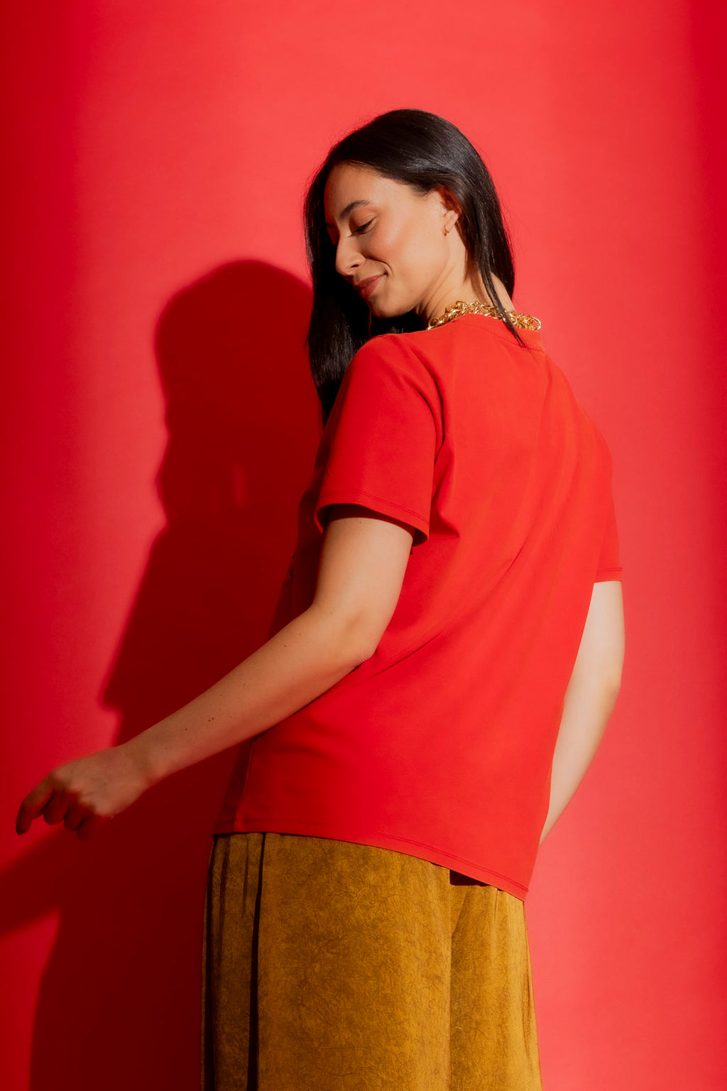 Red Washed Heart Tee