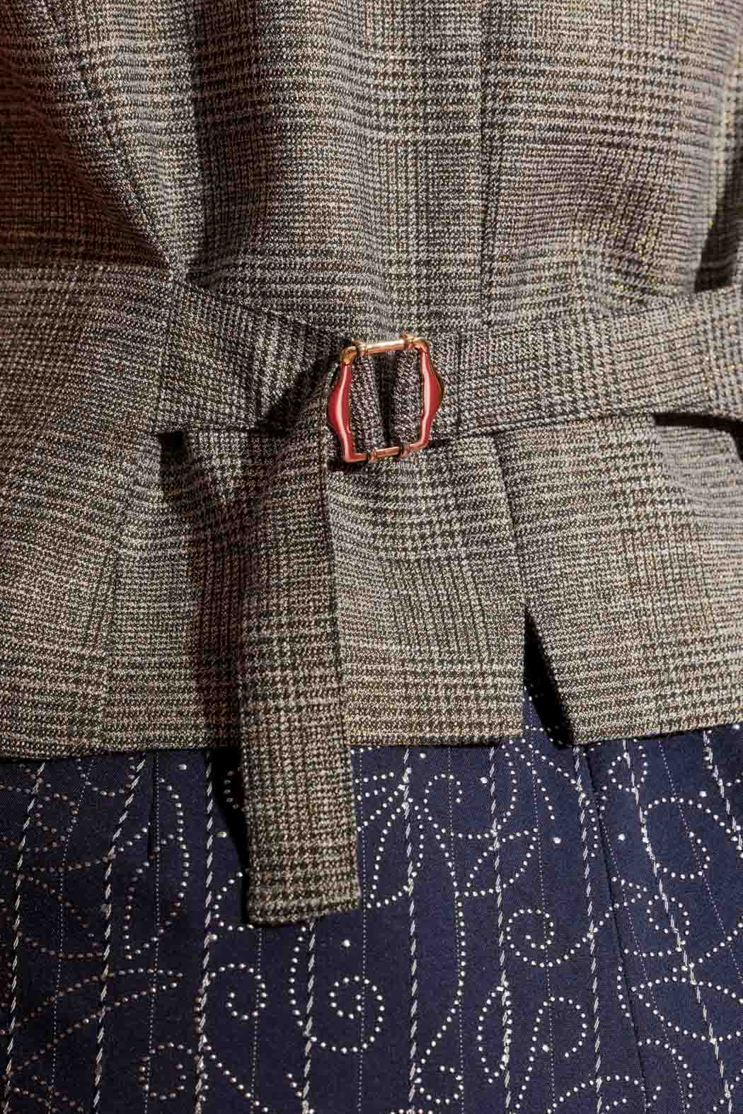 Grey Lurex Tailored Vest Grey Lurex
