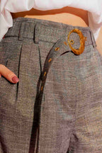 Grey Lurex Cleo Pant Grey Lurex