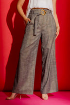 Grey Lurex Cleo Pant Grey Lurex