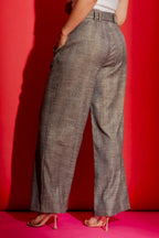 Grey Lurex Cleo Pant Grey Lurex