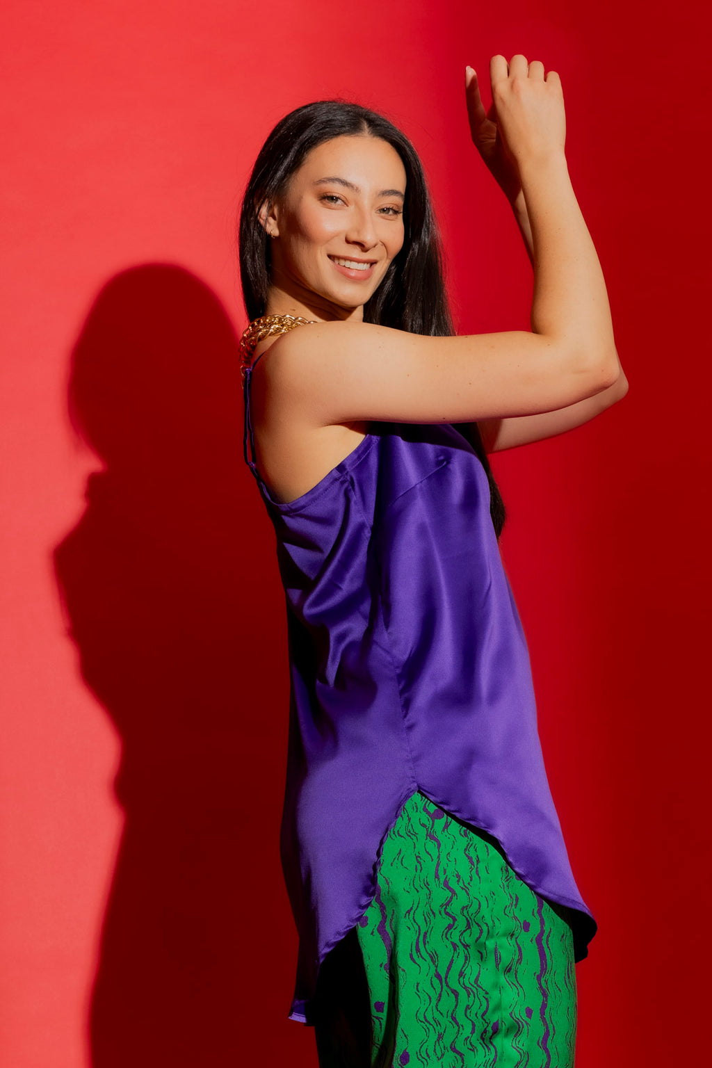 Purple Silky Effortless Cami