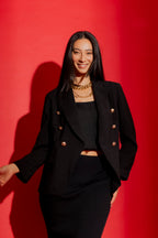 Black Shimmer Sisca Blazer