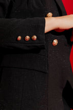 Black Shimmer Sisca Blazer