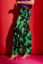 Black/Green Cleo Pant