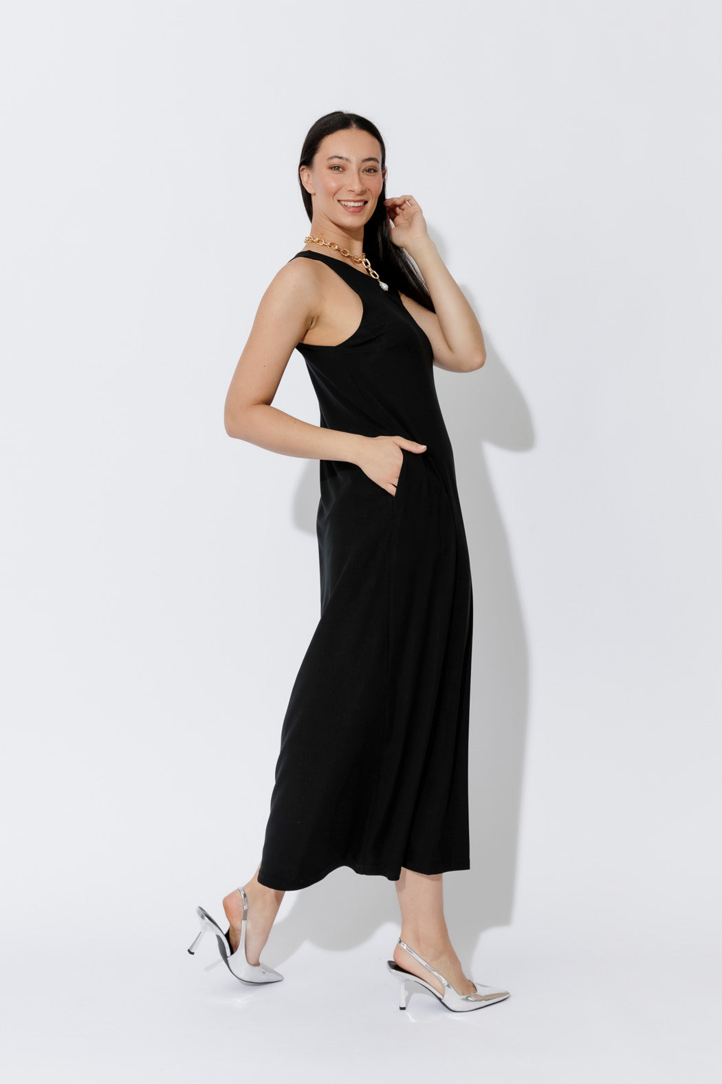 Black Tencel Maxi Dress