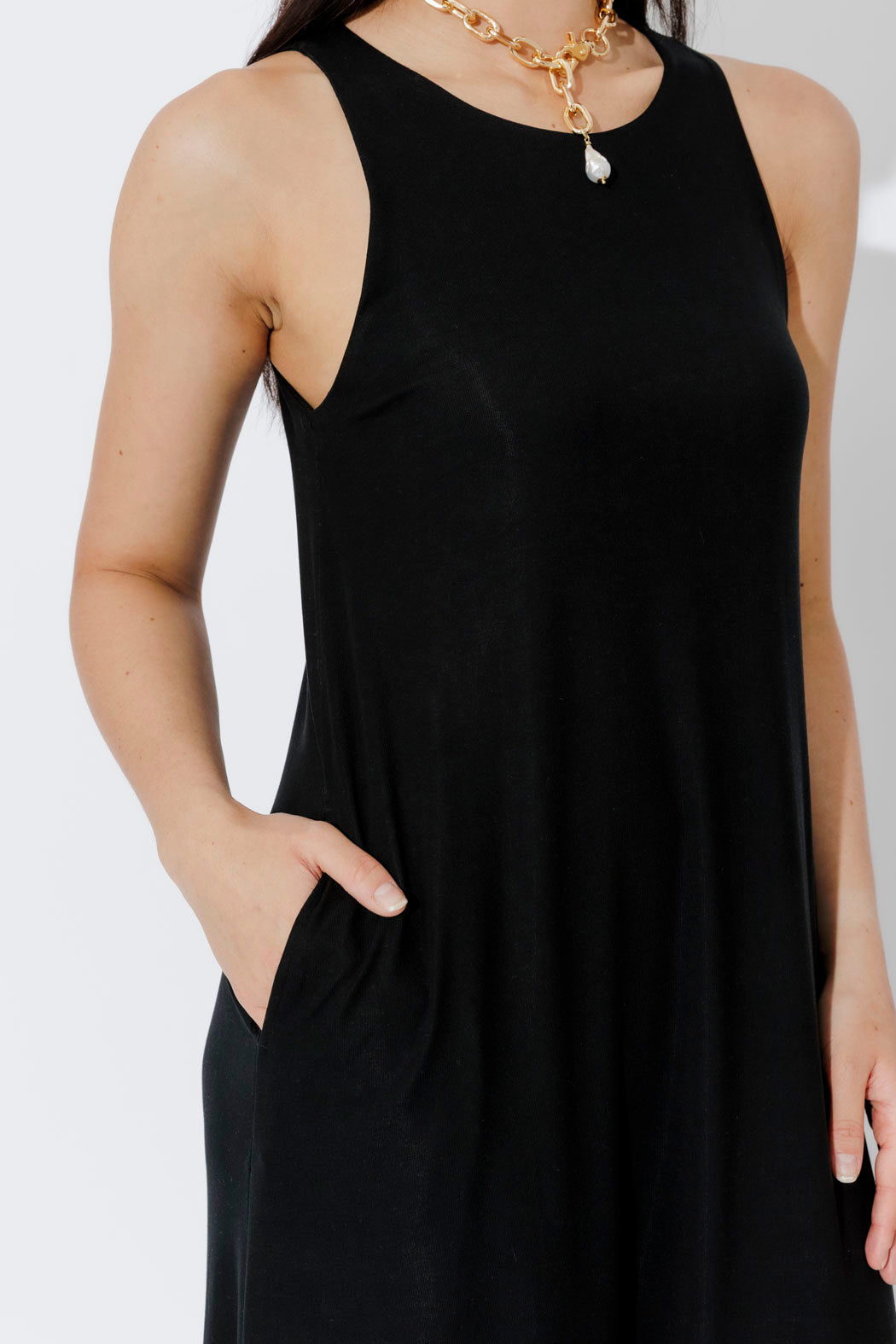Black Tencel Maxi Dress
