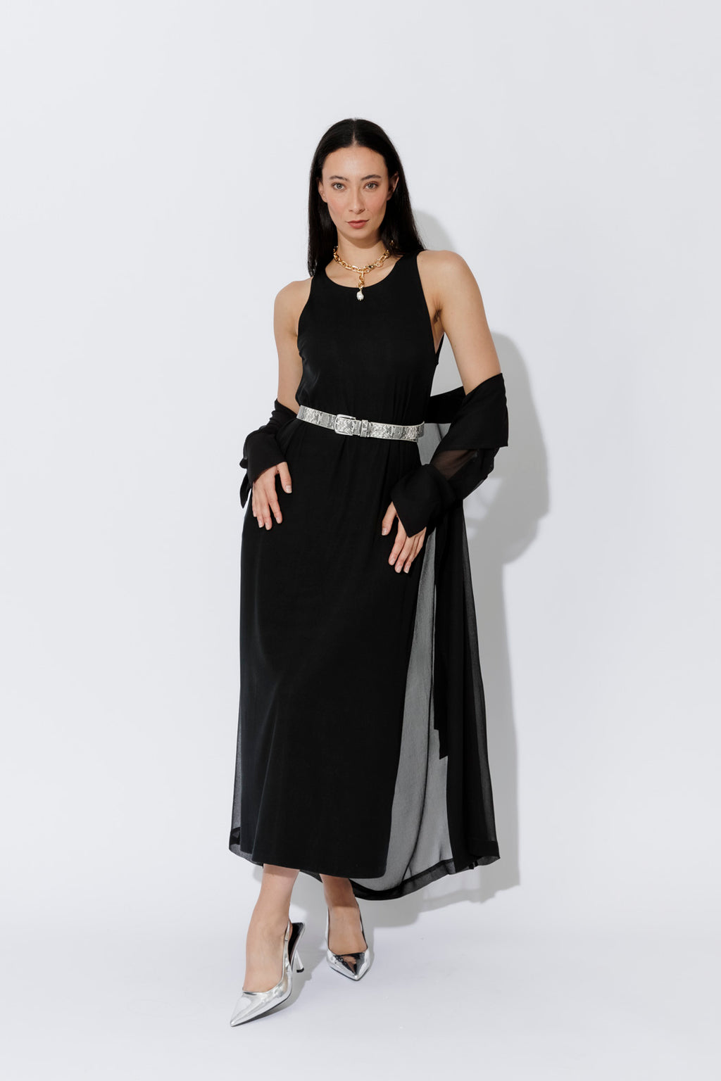 Black Tencel Maxi Dress