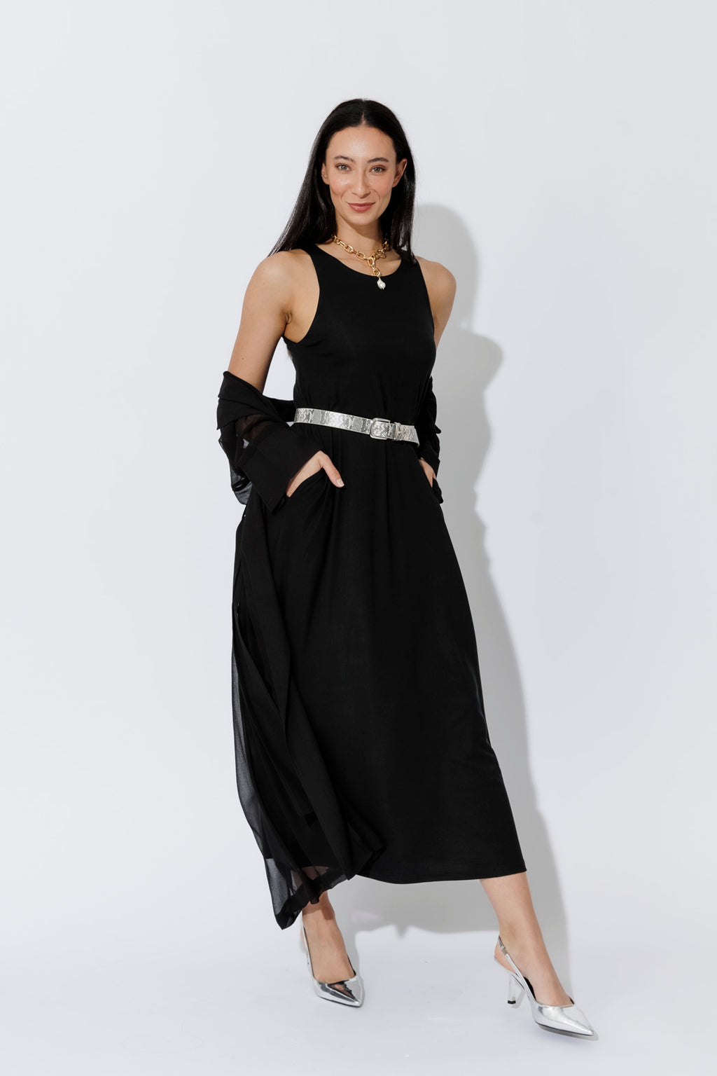 Gold Baroque Pearl Necklace