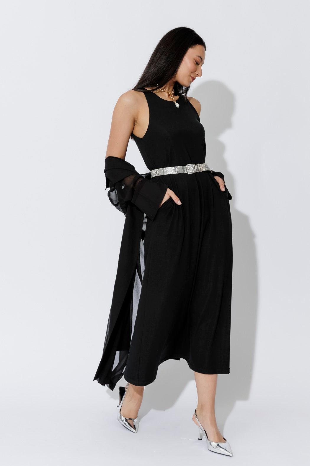 Black Tencel Maxi Dress