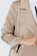 Soft Gold Metallic Trench Coat