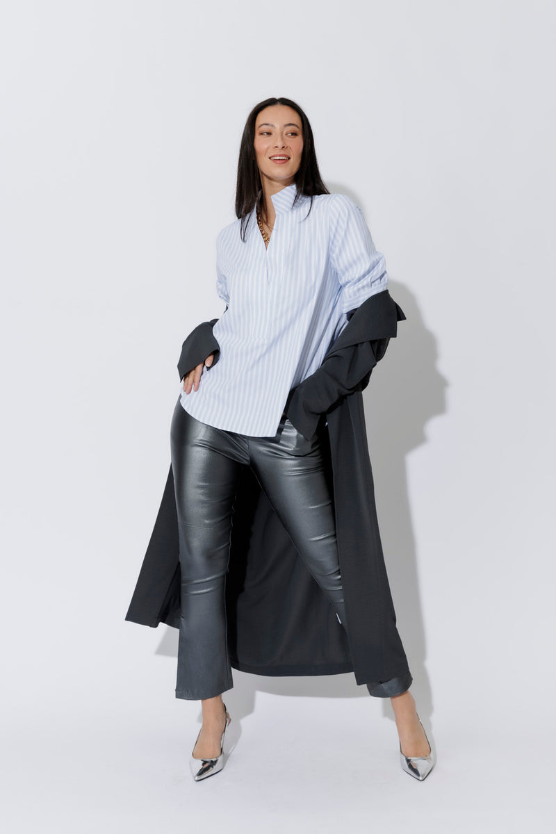 Blue/White Milan Blogger Shirt