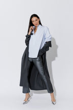 Blue/White Milan Blogger Shirt