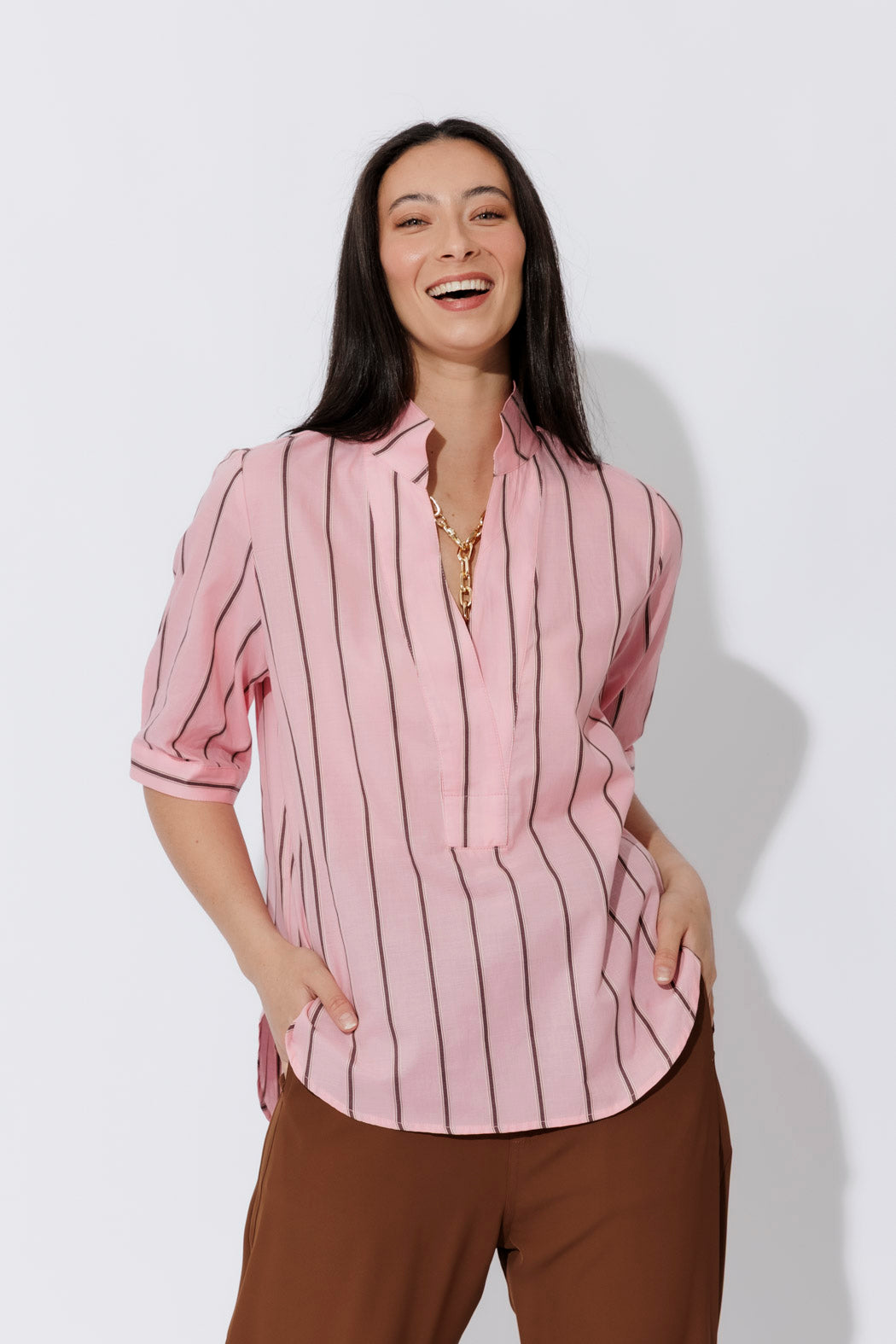 Pink Cotton Blogger Shirt