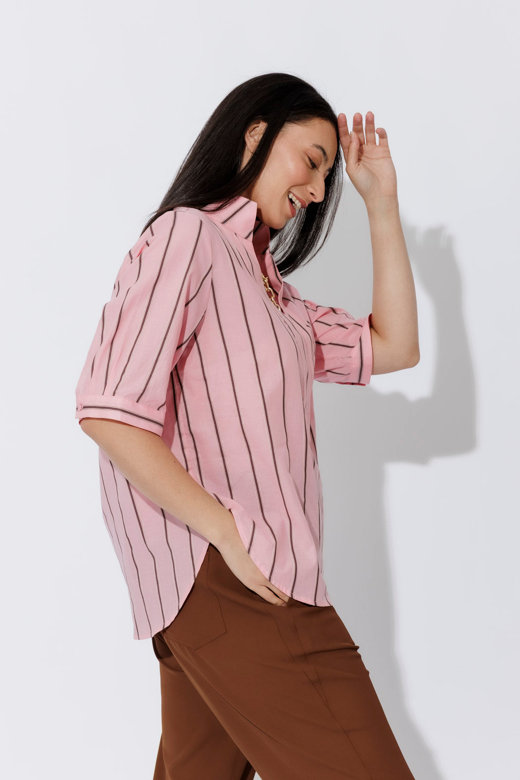 Pink Cotton Blogger Shirt