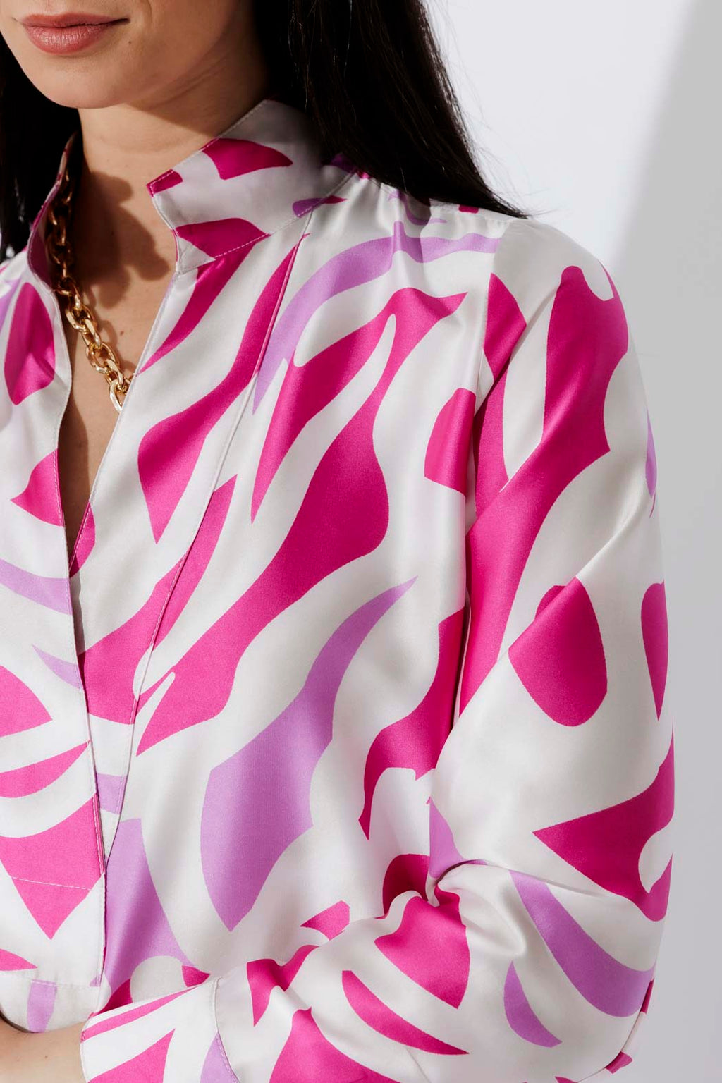 Pink/Ivory Milan Blogger Shirt