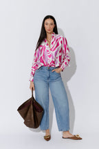 Pink/Ivory Milan Blogger Shirt