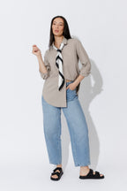 Taupe Cotton Asana Shirt