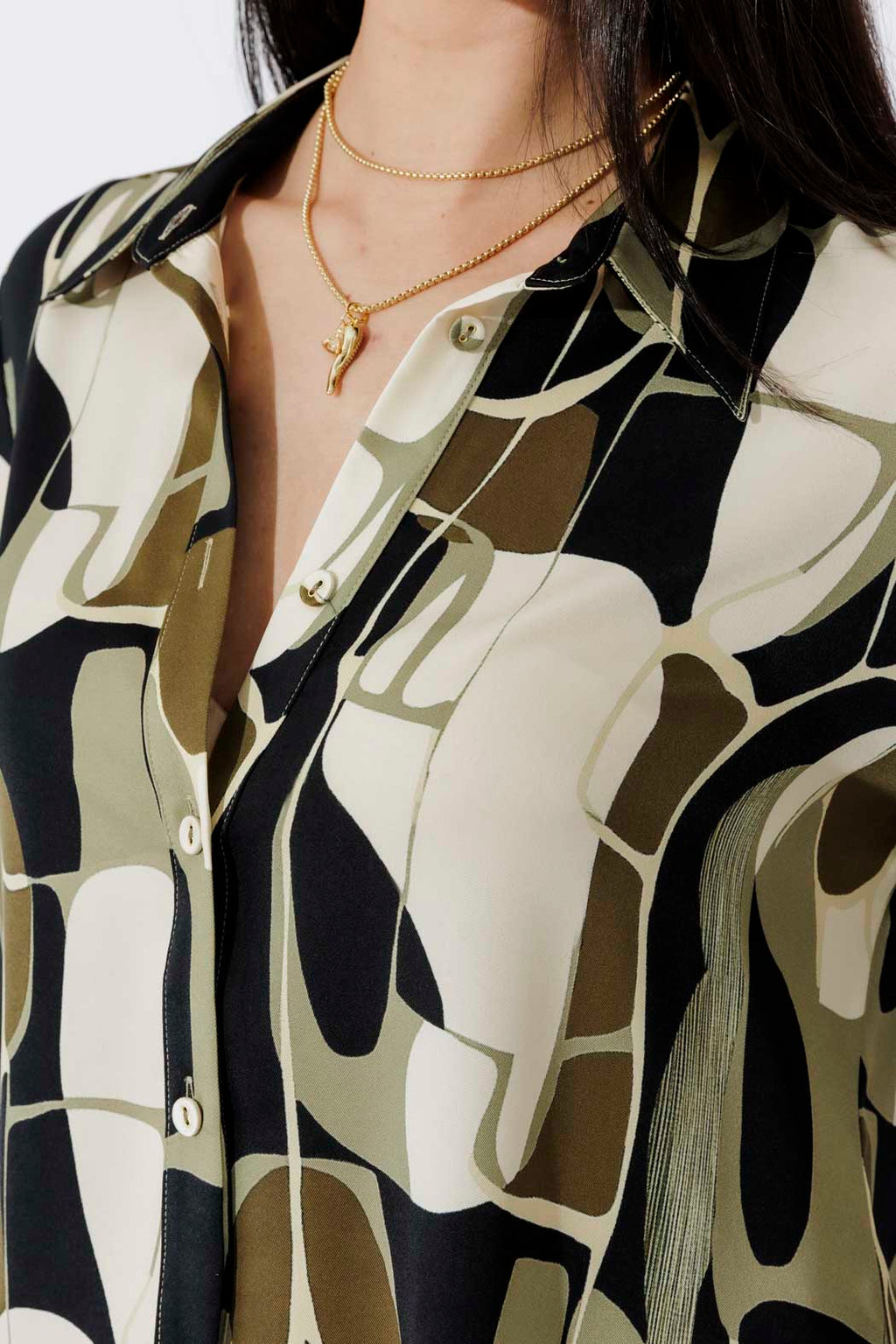 Olive/Black Asana Shirt